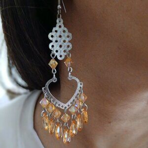 Fun Exotic Chandelier Earrings